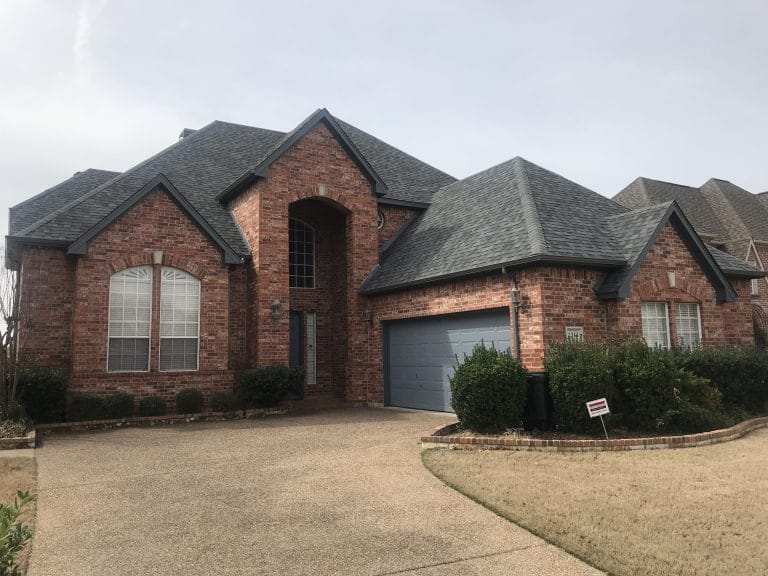 Coppell GAF slate color roof replacement