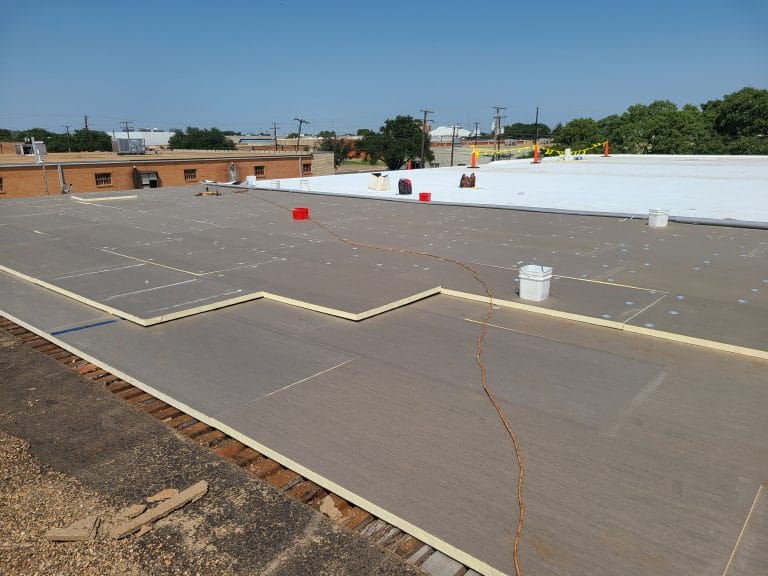 ISO roof install dallas TPO roof replacement